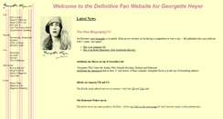 Desktop Screenshot of georgette-heyer.net